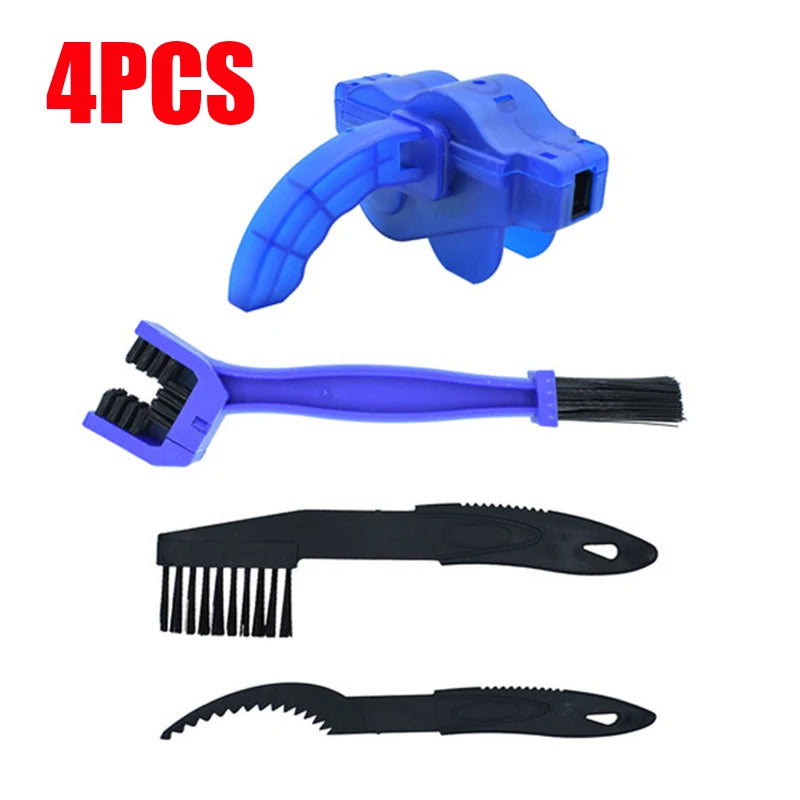 Chain Cleaner Portable Cycling Cleaning Kit Bicycle Scrubber Brushes Set Bike Wash Repair Tool for Mountain Road Motorcycle