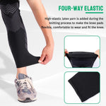 1/2PCS Full Leg Copper Compression Sleeves for Men And Women Long Knee Brace Support for Basketball, Running, Workout, Cycling
