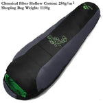 Jungle King Mummy Style Sleeping Bag Thickening Fill Four Holes Cotton Sleeping Bags