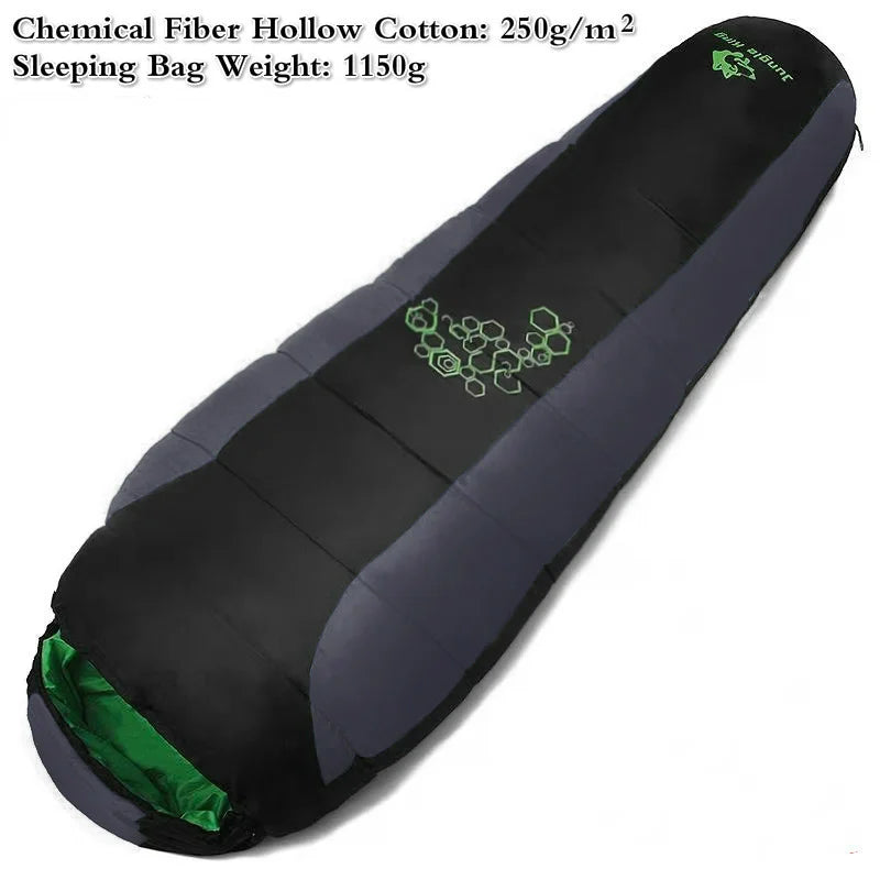 Jungle King Mummy Style Sleeping Bag Thickening Fill Four Holes Cotton Sleeping Bags