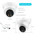 ASECAM 4K 8MP IP Camera Outdoor Audio