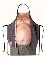 Men’s Funny Beer Belly Halloween Apron – Novelty Party Costume