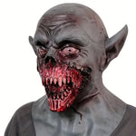 Realistic Vampire Horror Mask – Bloody Demon Zombie Full-Head & Neck Latex Mask for Halloween Cosplay