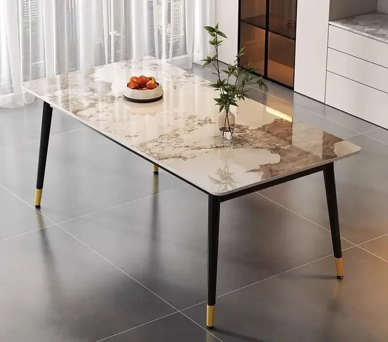 AOLIVIYA Italian Classic Simple Modern Light Dining Table For Home Family Living Room Eating Desk Practical A785213