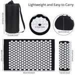 Acupressure Mat Sensi Massage Mat Pillow Set  applicator for Neck Foot Yoga Mat with Needle Back Cushion
