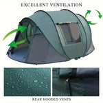 5–8 Person Waterproof Family Camping Tent – Automatic Quick Open