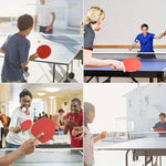 Ping Pong Paddle Set, Portable Table Tennis Set with Retractable Net & Carry Bag,40+ Ping-Pong Balls