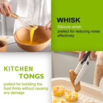MasterBro 36pcs silicone utensil cooking set with holder