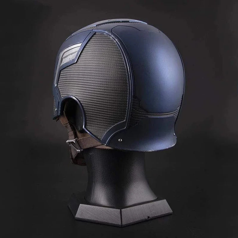 Captain America Helmet 1:1 Wearable Battle Damaged Cosplay Mask