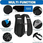 Reflective Lightweight Running Vest for Biking & Sports with Hydration Chest Pack Phone Storage Pocket Outdoor Gear