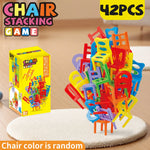 Chair Stacking Toy Set, Stacking Chairs, Parent-Child Gathering Interactive