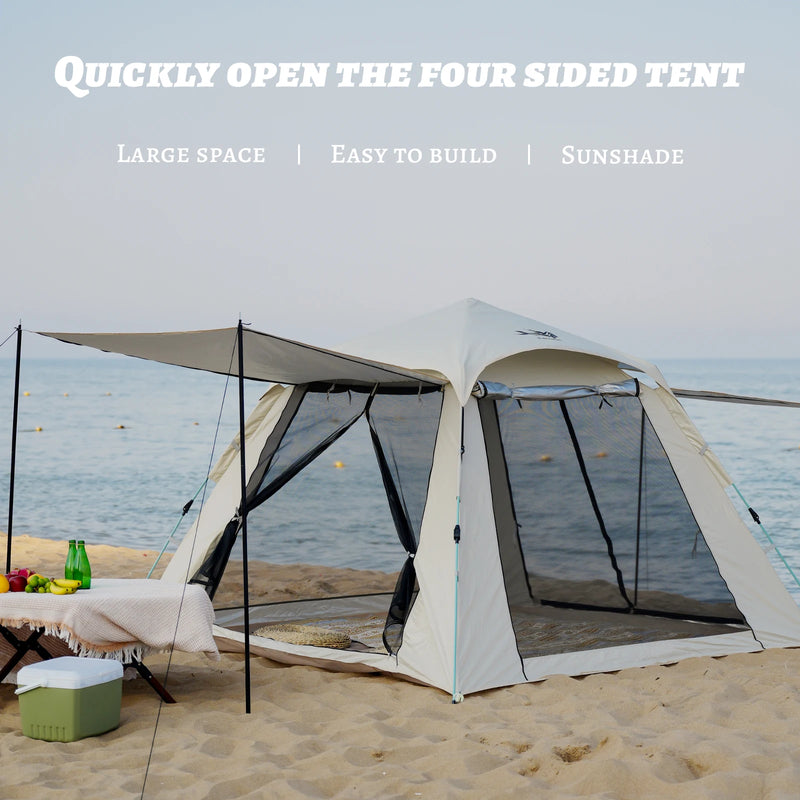 2–3 Person Pop-Up Camping Tent – Waterproof & Windproof with Carry Bag