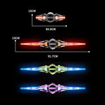 Rotate Sword Double Ended Retractable Multi-Colour Flash LED Light Toy