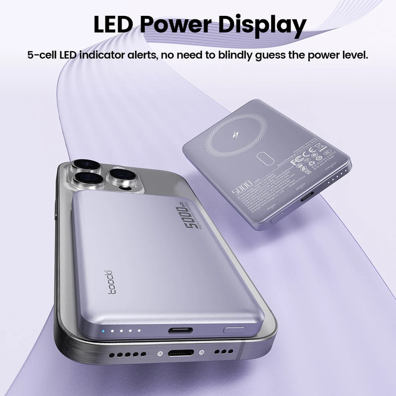 Toocki Magnetic Power Bank 5000mAh