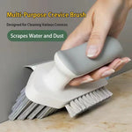 4 in 1 Squeegee Brush For Gap Groove Cleaning Tool Glass Scraper Kitchen Bathroom Floor Tire Cleaner Brushes Home Cleaning Brush