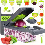 Galavilly Multifunctional Vegetable Chopper Handle Food Grate Food Chopper Vegetable Slicer Dicer Cut 14/16 in 1 Kitchen Items Cocina