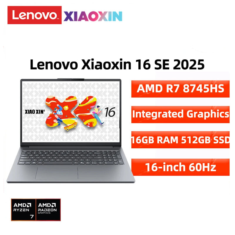Lenovo Xiaoxin 16 /Xiaoxin 15 SE  Laptop 2025 Ryzen 7 8745HS