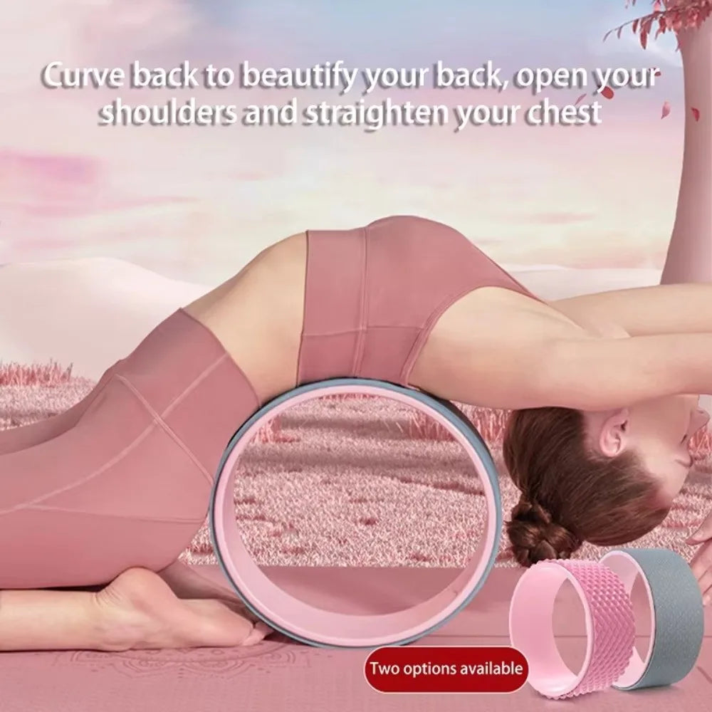 New Muscle Massage Yoga Wheel Back Training Waist Training Fitness Circle Training Tool Multi-Functional Pilates Ring Home Gym