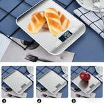east Essentials Digital Kitchen Scale 10/5kg-1g LED Display Stainless Steel Panel Electronic Scales for Home Food Snacks Weighing Baking Tools