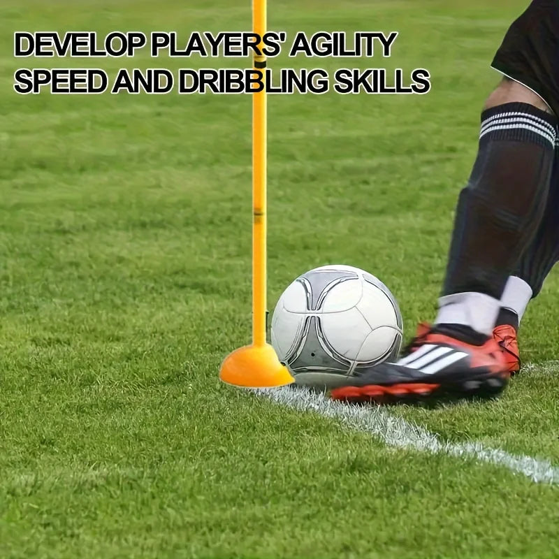 Galamunda Agile Movement Training Pillar, Football Skills Training Tool, Detachable Design, and Heavy-duty Base - for Football Training