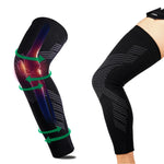 1/2PCS Full Leg Copper Compression Sleeves for Men And Women Long Knee Brace Support for Basketball, Running, Workout, Cycling
