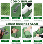 Outdoor Camping Double Inflatable Mattress Extra Wide Sleeping Pad Ultralight Folding Bed Sleeping Mat Car Travel Mat