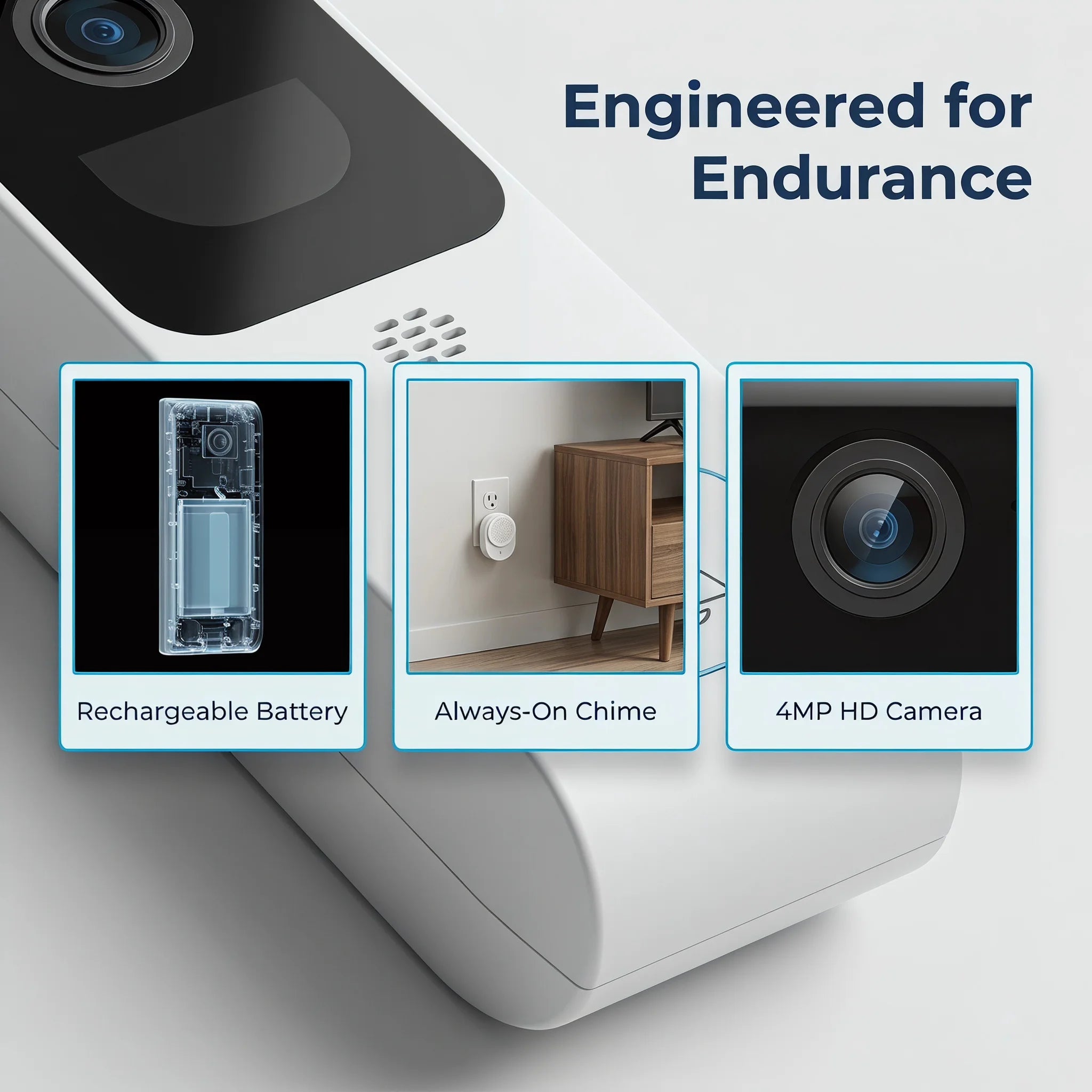 ARCCTV Video Doorbell Camera, 2K Dual-band WiFi