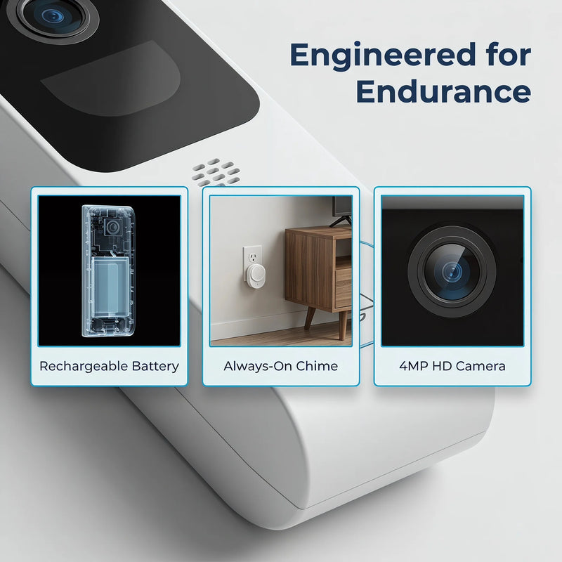 ARCCTV Video Doorbell Camera, 2K Dual-band WiFi