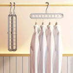 9-Hole Clothes Hanger Organizer Wardrobe Space Saving Storage Hanger for Clothes Folding Magic Hangers Closet Drying Racks Home