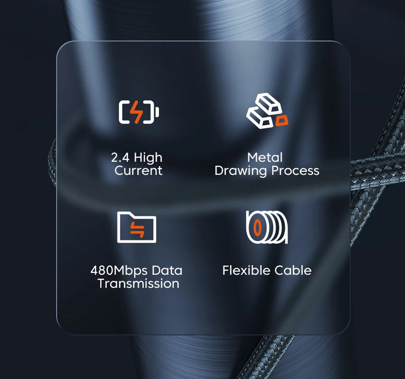 Toocki 2.4A USB A to Lightning