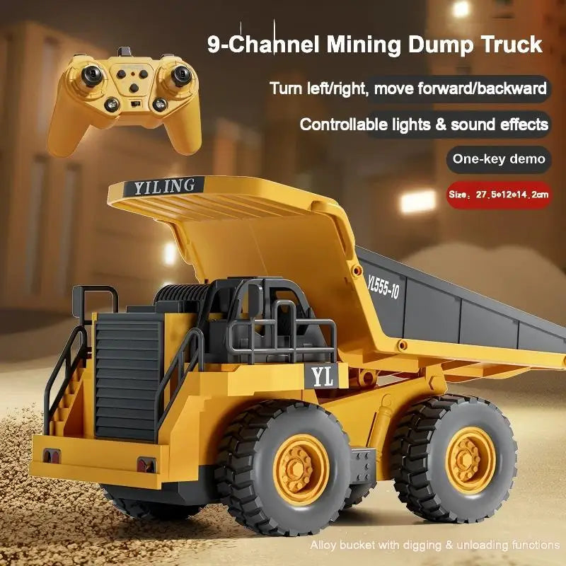 east Toys Remote Control Excavator, Dump Truck, Bulldozer