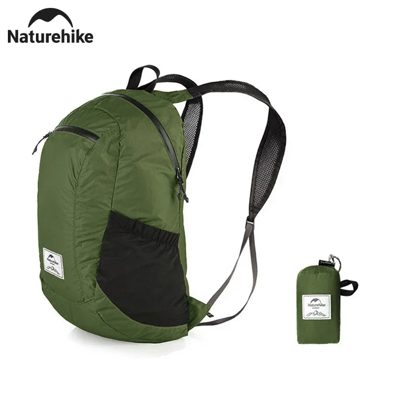 Naturehike Camping Backpack Portable Ultralight Waterproof Nylon Bag 18L