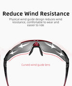 ROCKBROS Cycling Polarized glasses Bike Outdoor Sports Sunglasses MTB Road PC Goggles Eyewear Glasses 5/3 Lens Bicycle Accessory