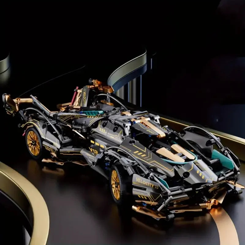 Lego STYLE Lamborghini Race Car