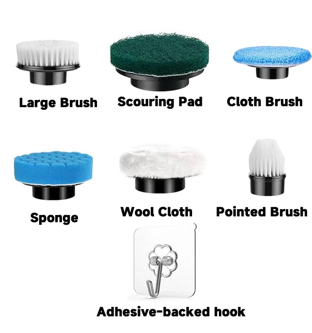 Cordless Household Spin Scrubber Kitchen Gadgets Hairbrushes Bathroom Broom Toilet Multipurpose Cleaning Brush Electric Mops