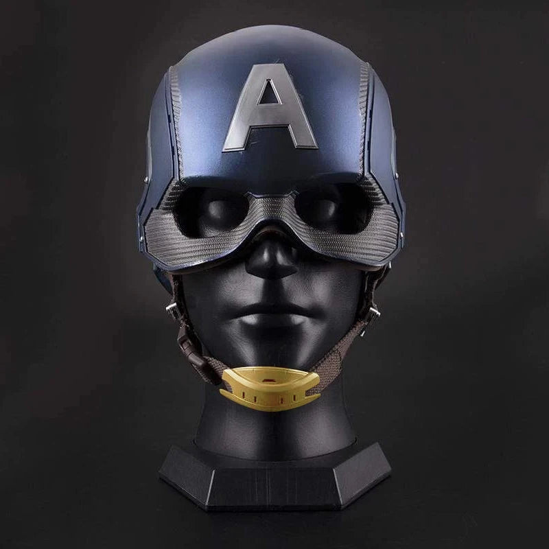 Captain America Helmet 1:1 Wearable Battle Damaged Cosplay Mask