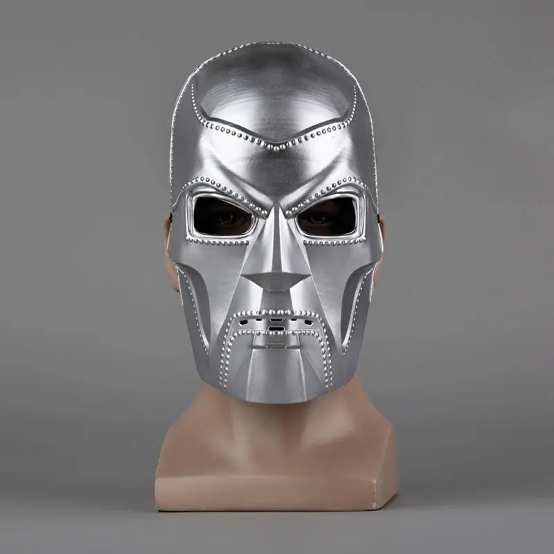 Movie Doctor Doom Cosplay Costume Mask Adult Unisex Helmet Visor Plastic Masks Accessory Headgear Halloween Carnival Props