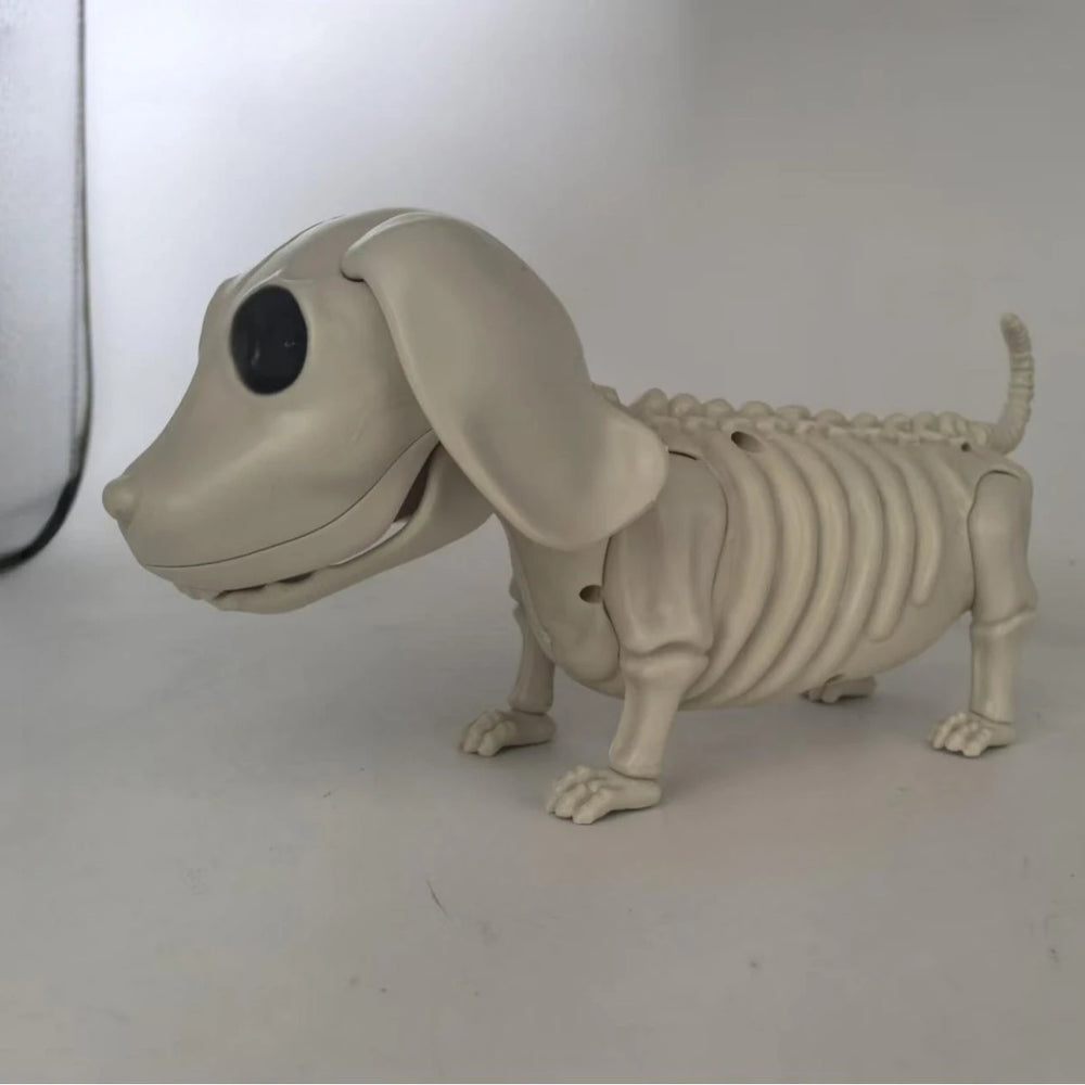 Halloween Animal Skeleton Cat & Dog Models – Realistic Horror Skeleton Ornaments for Haunted House, Garden & Party Decorations