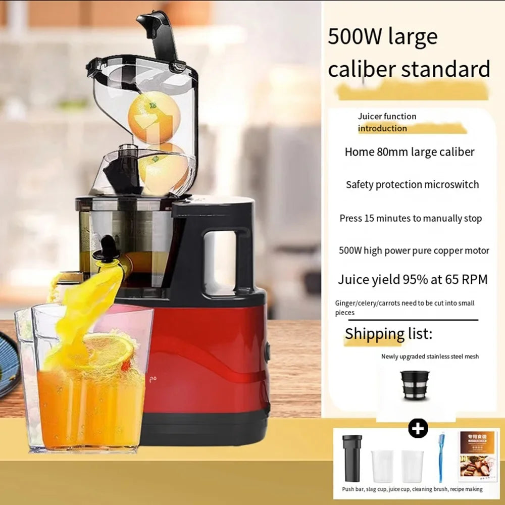 Savtim 500W Blender for Kitchen Fruit Mixers, Portable Electric Juicer Machine, Juice Residue Separation Filter Orange Juice Maker