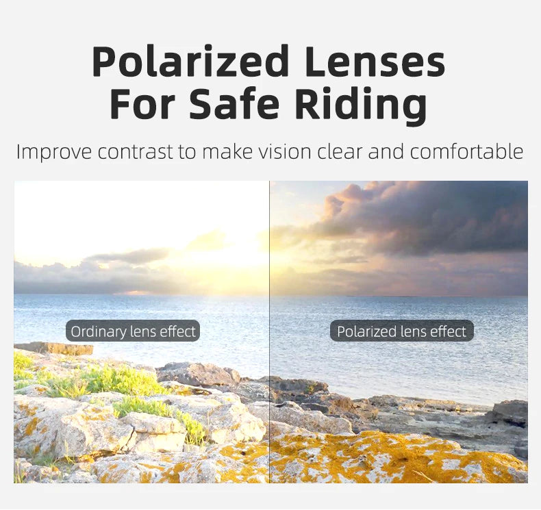 ROCKBROS Cycling Polarized glasses Bike Outdoor Sports Sunglasses MTB Road PC Goggles Eyewear Glasses 5/3 Lens Bicycle Accessory