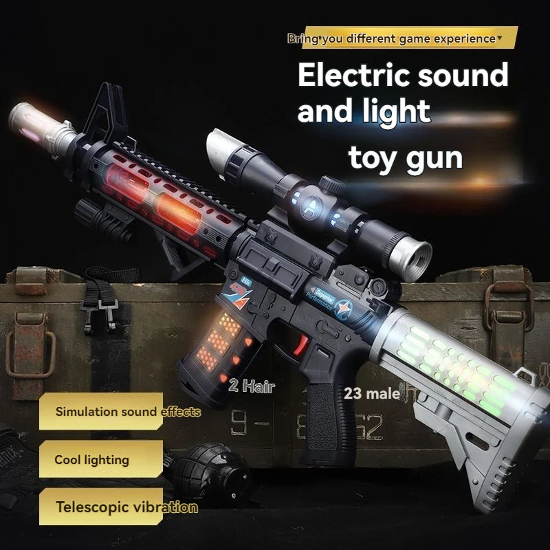AK/SCAR Toy Rifle – Sound, Light & Vibration