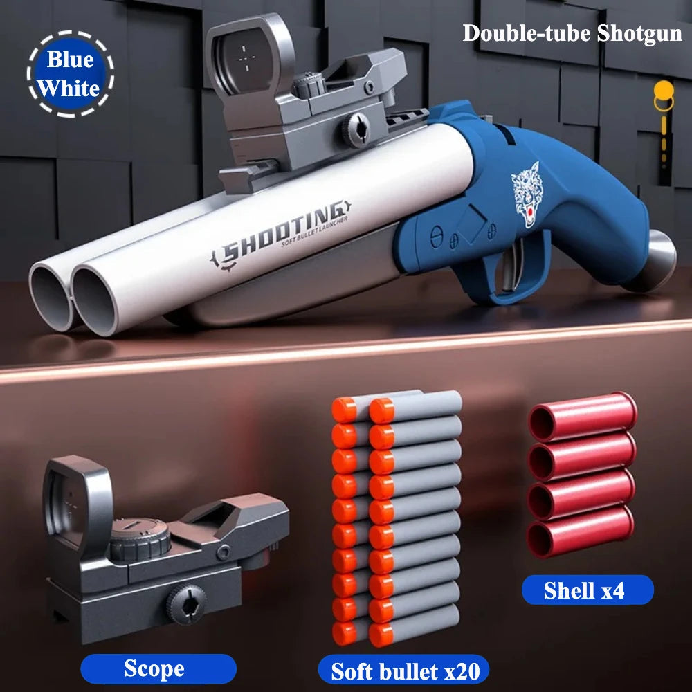Double Barreled Toy Shotgun Dart Blasters