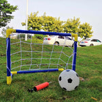 Portable Micro Soccer Goal Set (Net, Pump, Ball Included) Lightweight Indoor/Outdoor Gear For Park & Beach Training 1Set