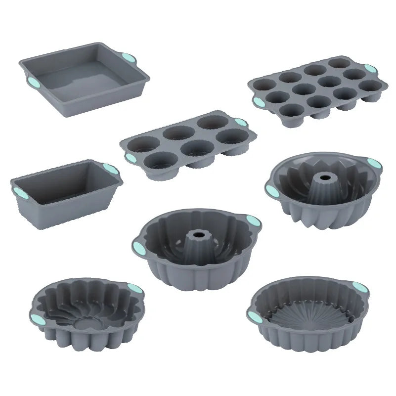 east Essentials High-temperature resistant silicone cake Mold, chiffon cookie, toast muffin cup, non-stick cake Mold, baking Mold