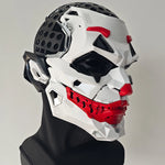 Cyberpunk Clown Mask with Braids – 2D Resin Cosplay Mask, Halloween Anime Role-Playing Prop, Costume Gift & Toy