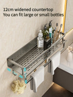 Bahee bathroom rack bathroom shelf toilet space aluminium hanging rack bathroom organizer hang on the wall