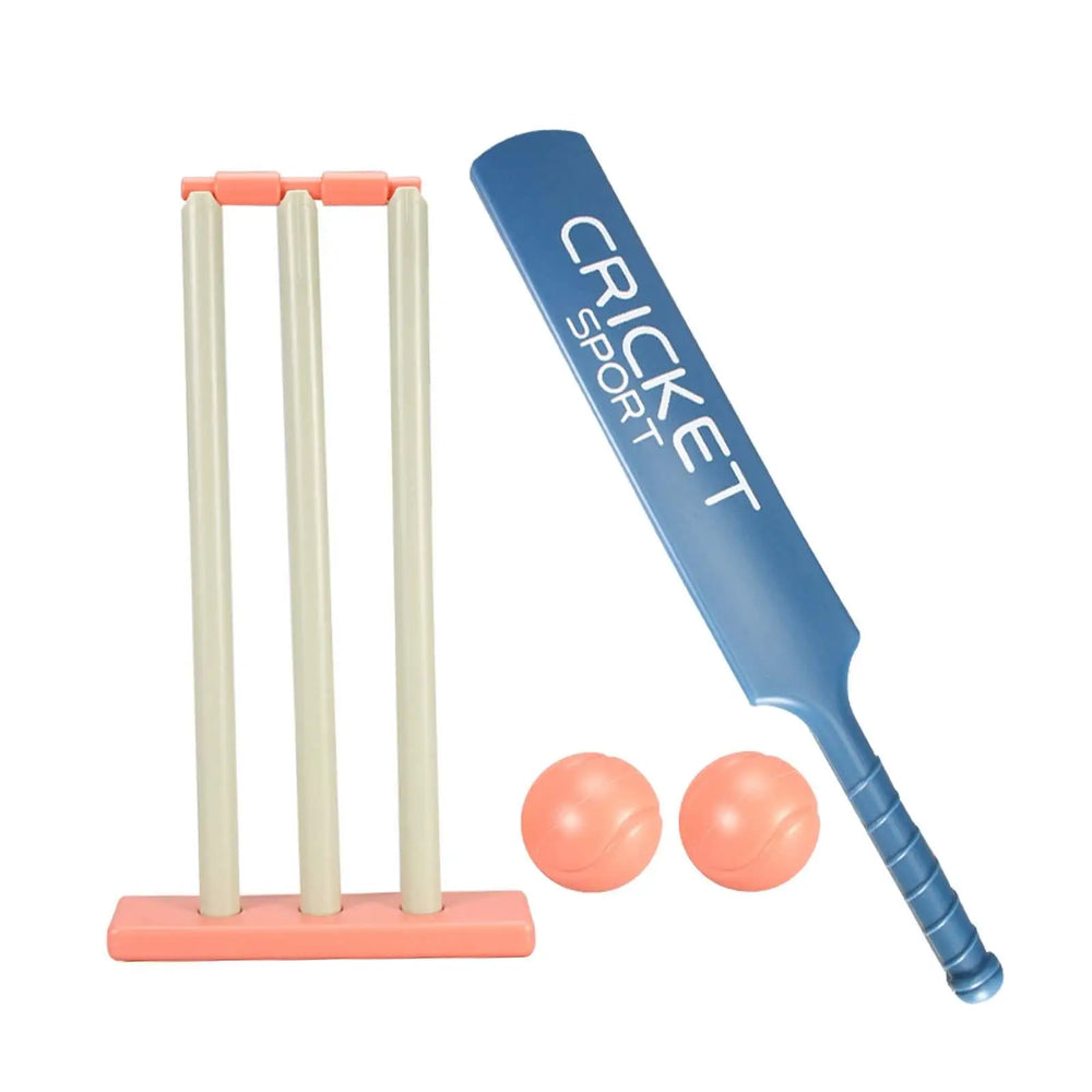 Children Cricket Set Stumps with Stand 2 Balls for Holiday Yard Outdoor
