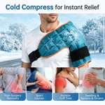 Large Ice Pack For Back/Waist/Knee/Shoulder Reusable Hot And Cold Compress Gel Pad Sports Injury Care Swelling Bruise Ice Wrap