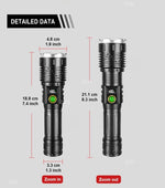 Gondiah Camping Powerful 2*300W LED Flashlight 8500000LM