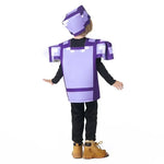 Pixel Adventure Role-Play Costume Set for Kids – Game-Inspired Boys' & Girls' Outfit for Holiday Parties, Stage Performances & Christmas Gifts